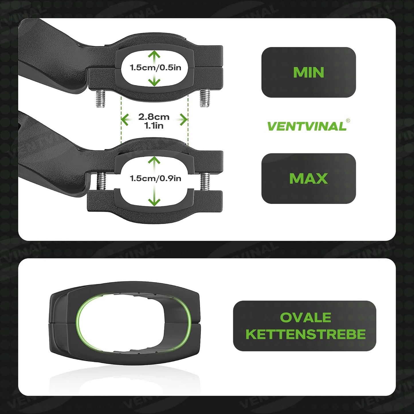Fahrradständer 26-29 Zoll Universal,Höhenverstellbar rutschfest Stabil Seitenständer,Maximale Belastung 35 kg, Mountainbikes Citybikes Rennrad, Hinterbauständer Kickstand